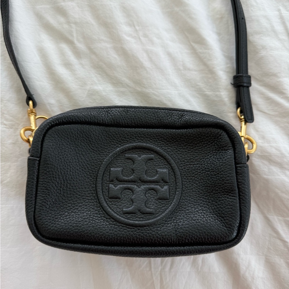 Tory Burch Perry Bombe Mini Leather Crossbody